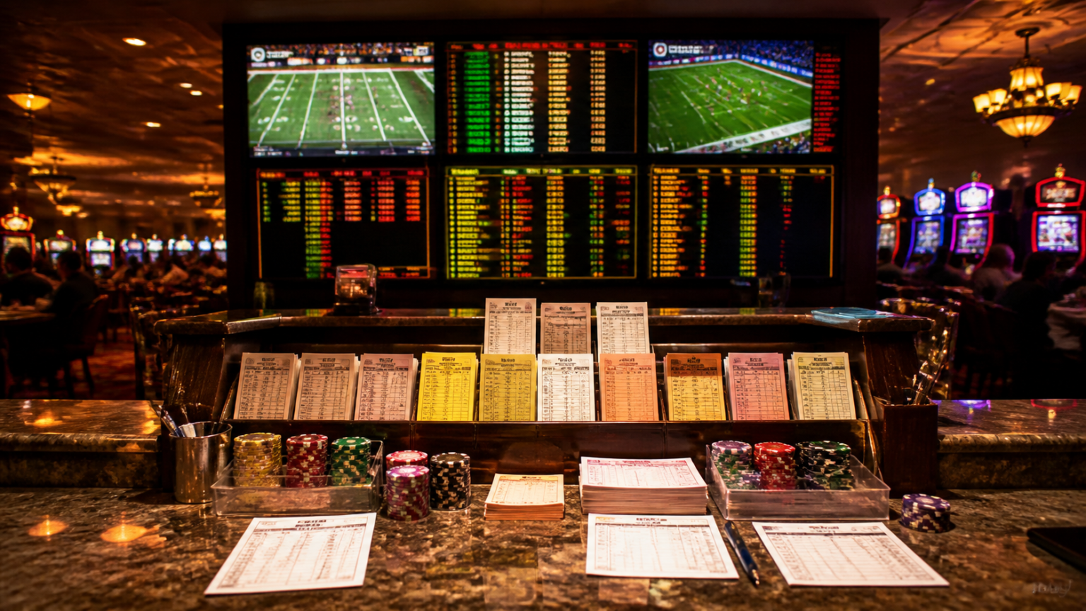 How to Evaluate the Best Betting Sites for Safer Play Casino betting desk with chips and sportsbook odds
