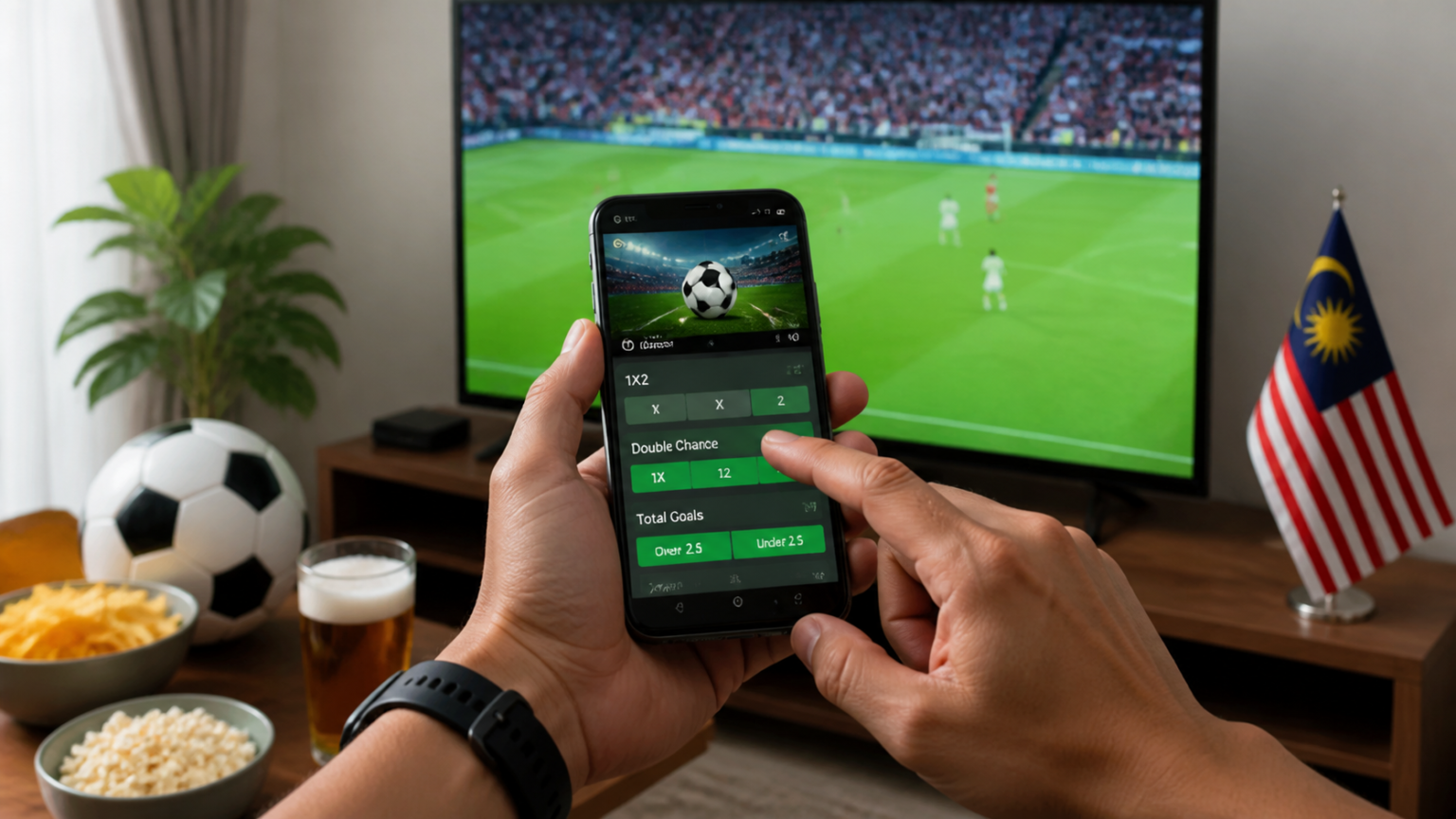 Sports Betting Malaysia: A Practical Guide for Readers Person checking sports betting odds on a phone