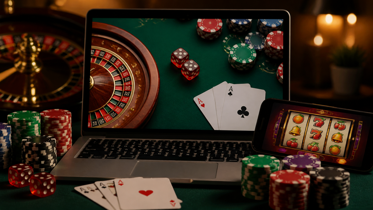 Siti Scommesse Legali in Italia: Cosa Sapere sui Casinò Online Laptop showing an online casino Singapore game interface with cards and chips